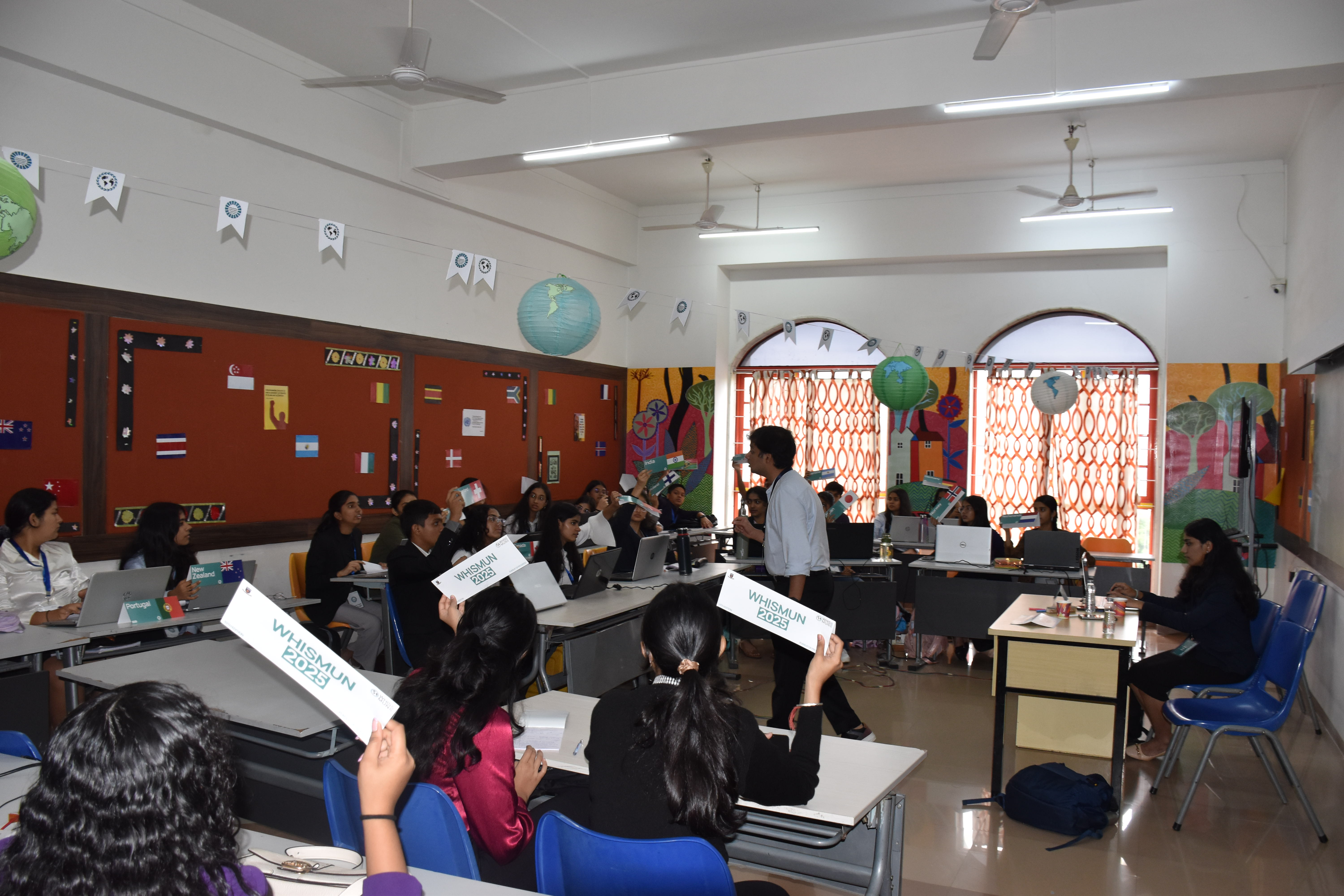 Committee session in progress at WHISMUN